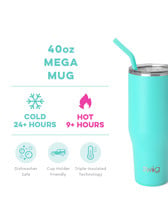 Swig Coral Mega Mug 40 oz - ElleB gifts