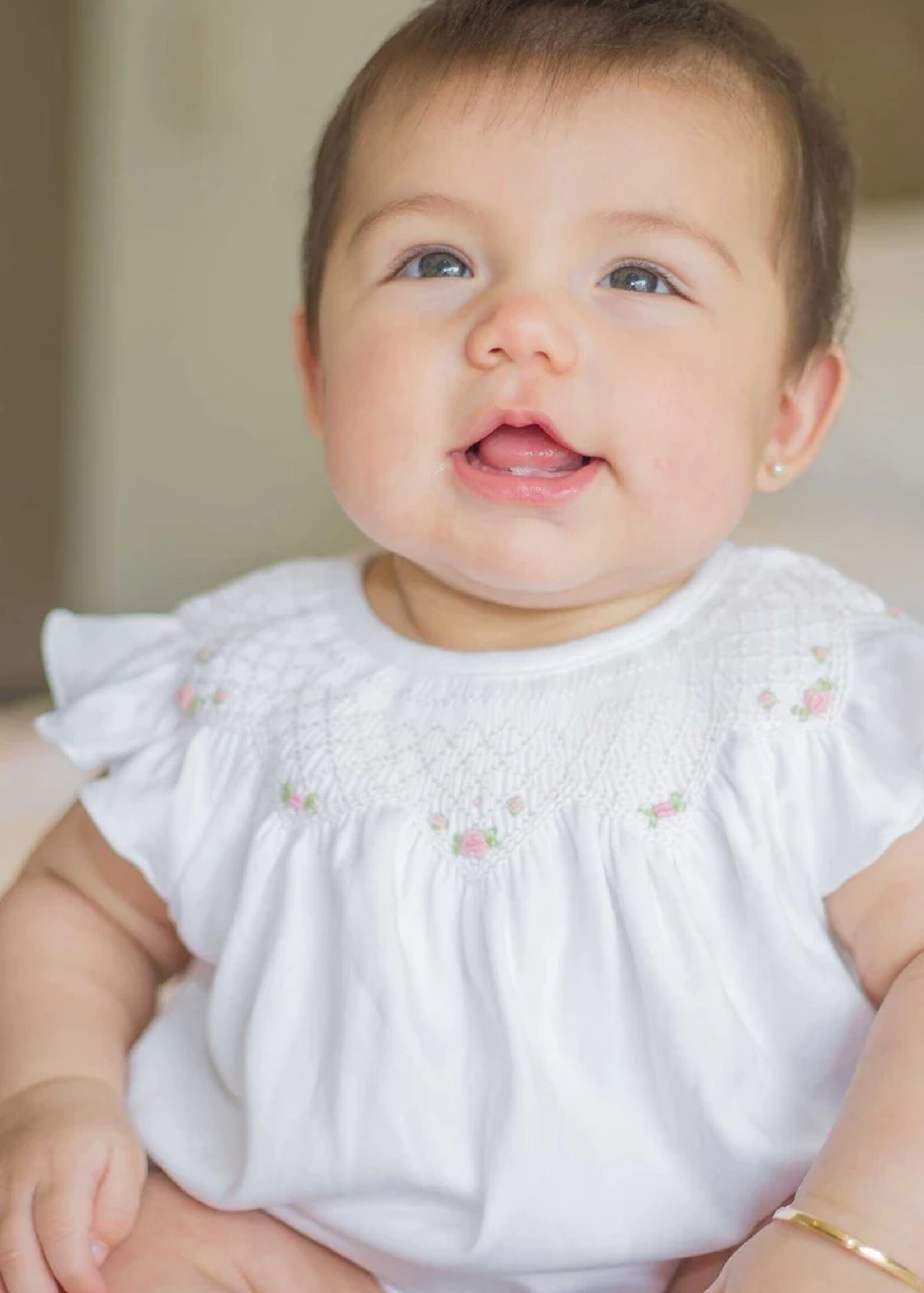 Nellapima Rose Smocked Bubble