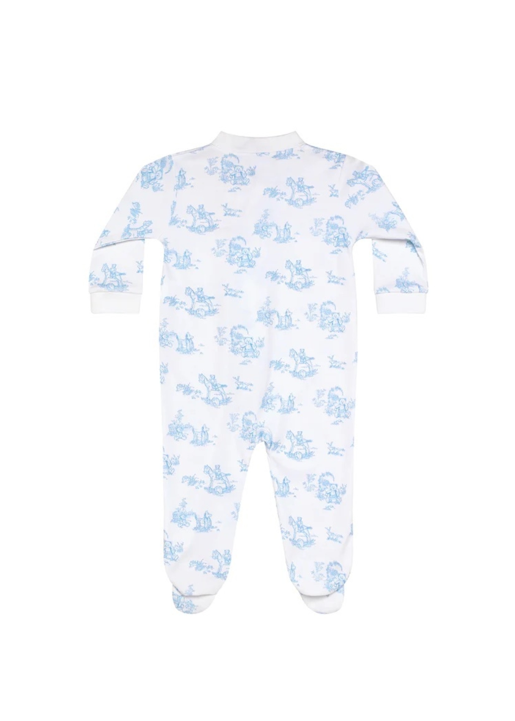 Nellapima Blue Toile Zipper Footie