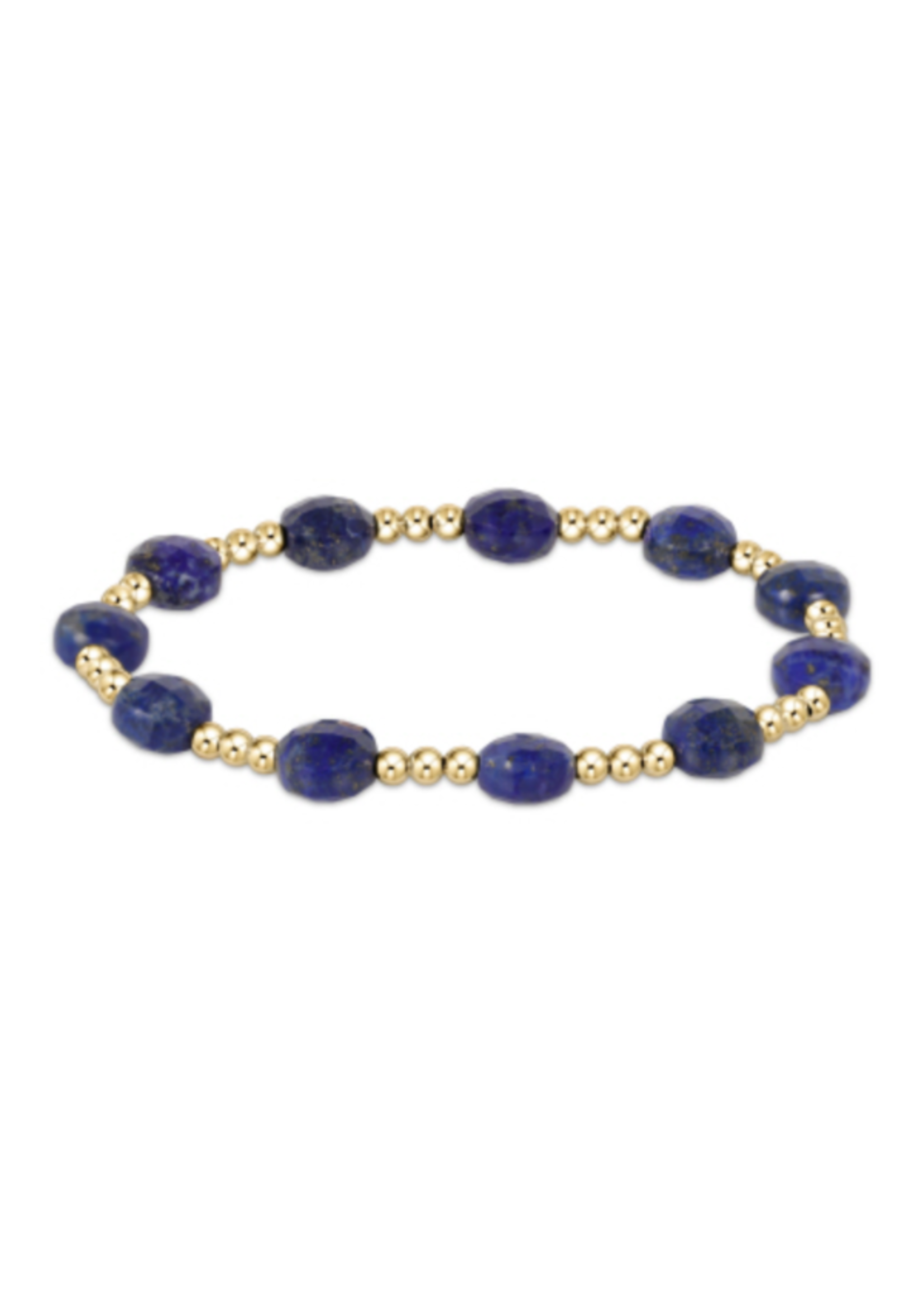 Admire Gold 3mm Bead Bracelet Lapis ElleB gifts
