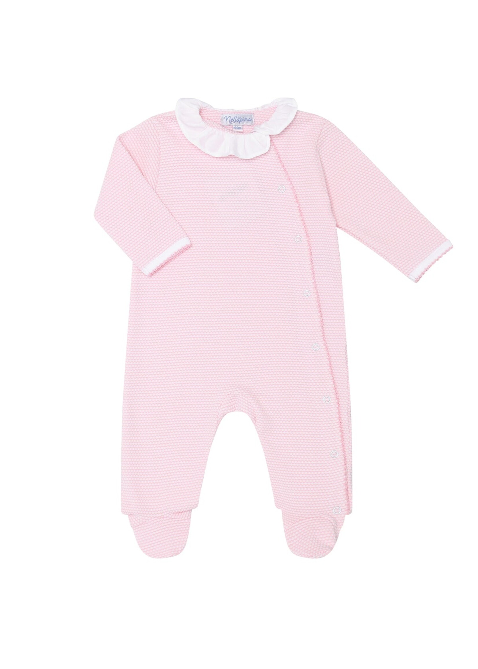 Nellapima Pink Bubble Crossover Footie 3-6 months
