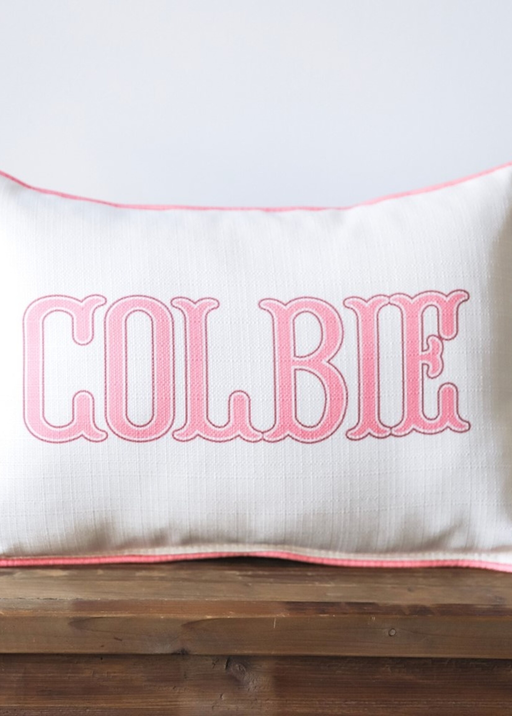 The Little Birdie Signature Traditional Girl Name Pillow  3-4 week turnaround