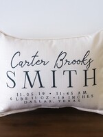 The Little Birdie Birth Announcement Pillow  3-4 week turnaround