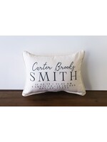 The Little Birdie Birth Announcement Pillow  3-4 week turnaround