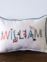 The Little Birdie Woodland Boy Pillow  3-4 week turnaround
