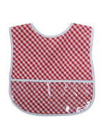 3 Marthas Laminated Bib - Red Check