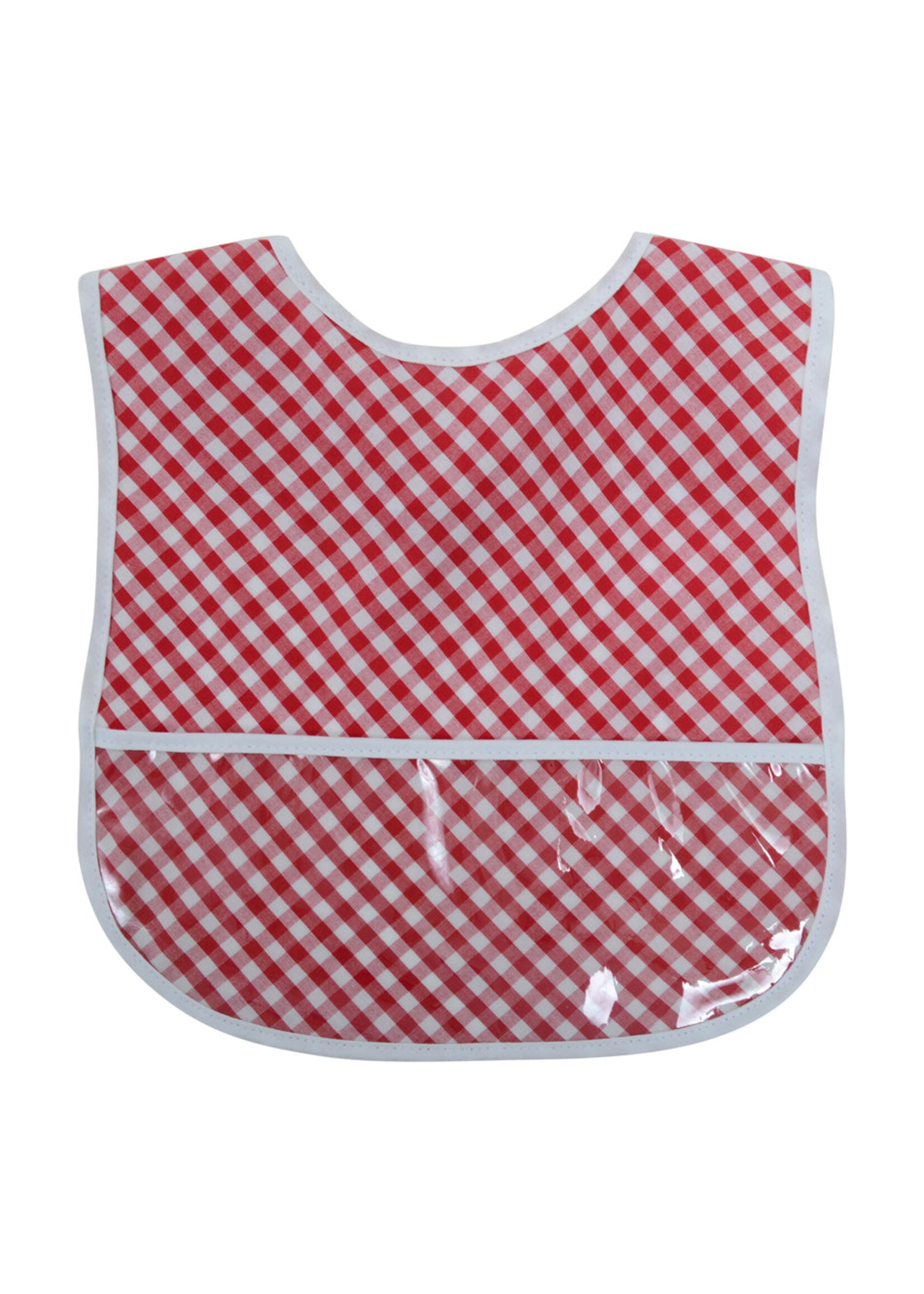 3 Marthas Laminated Bib - Red Check