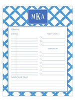 printswell Blue Bamboo Daily Planner Notepad (50 sheets)