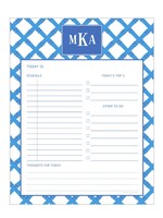 printswell Blue Bamboo Daily Planner Notepad (50 sheets)