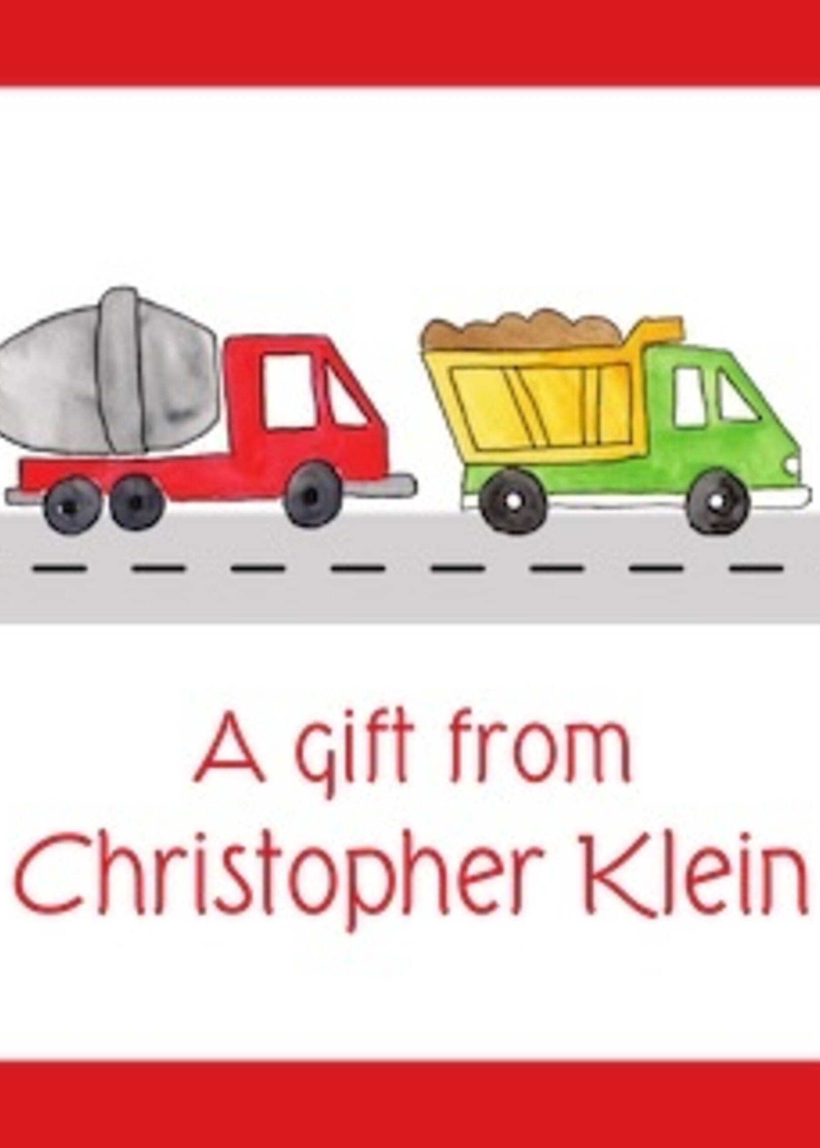 printswell Construction Zone Gift Stickers (set of 24)