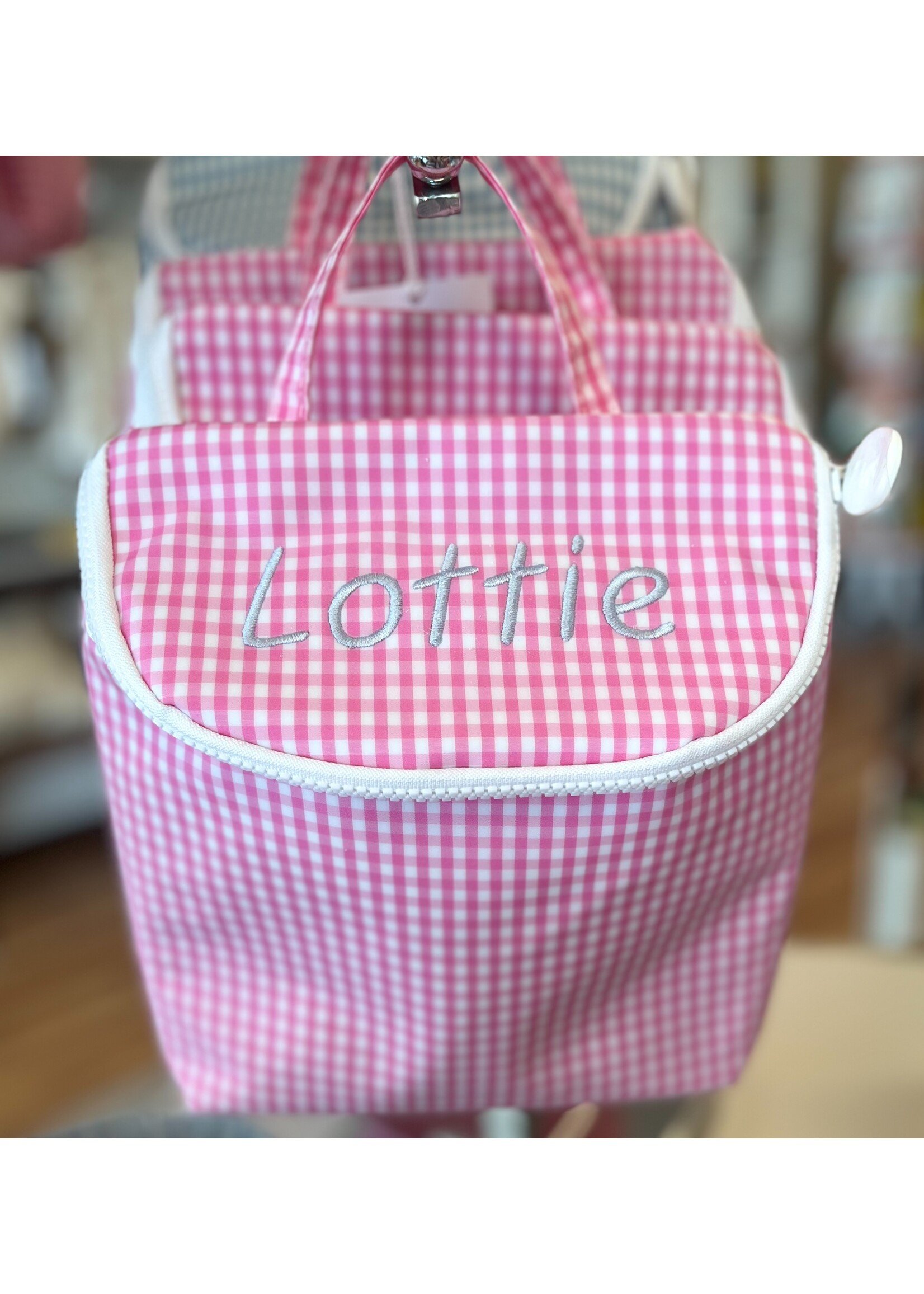 TRVL DESIGN Take Away Insulated Bag - Gingham Pink