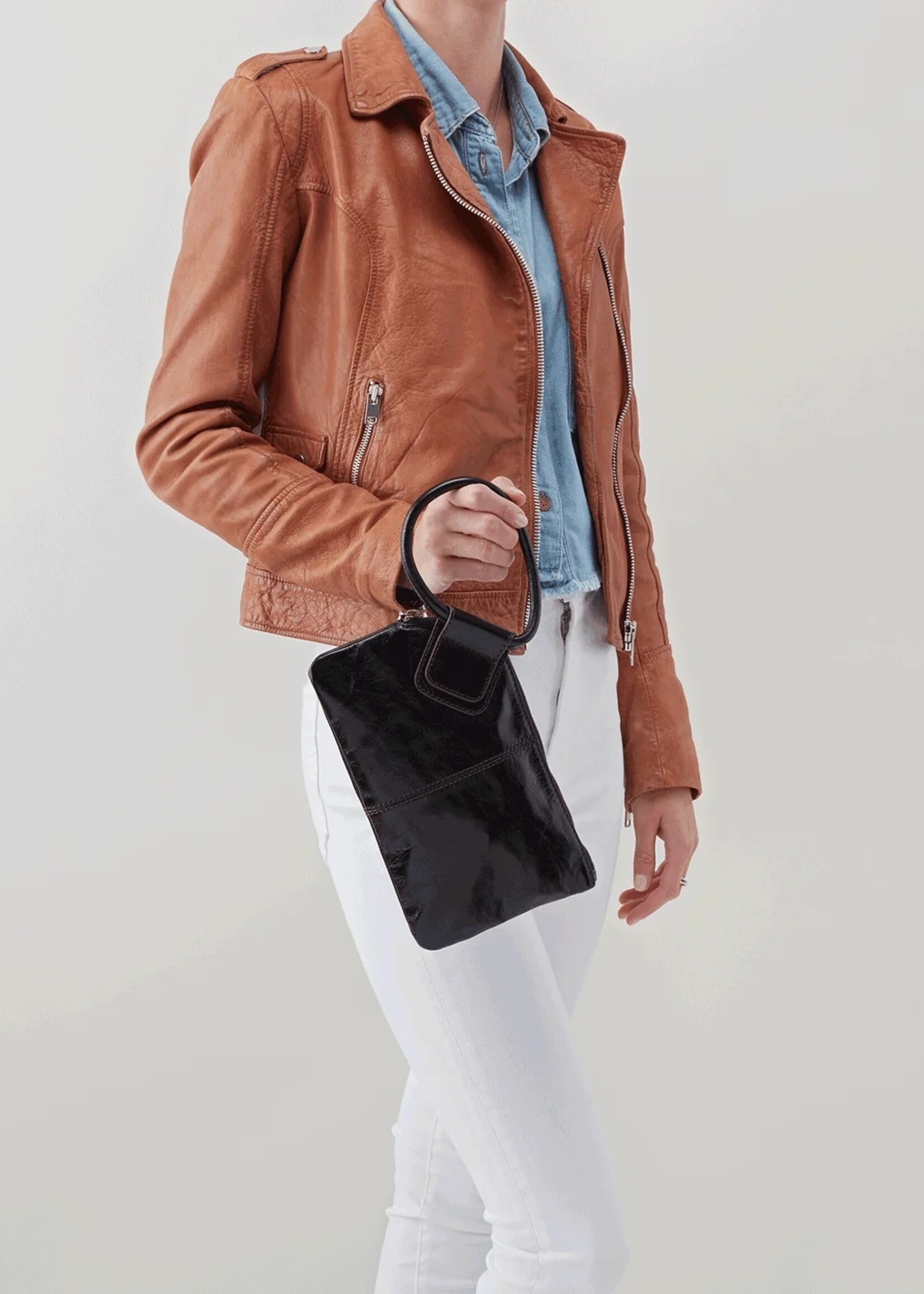 hobo Sable Wristlet - Black