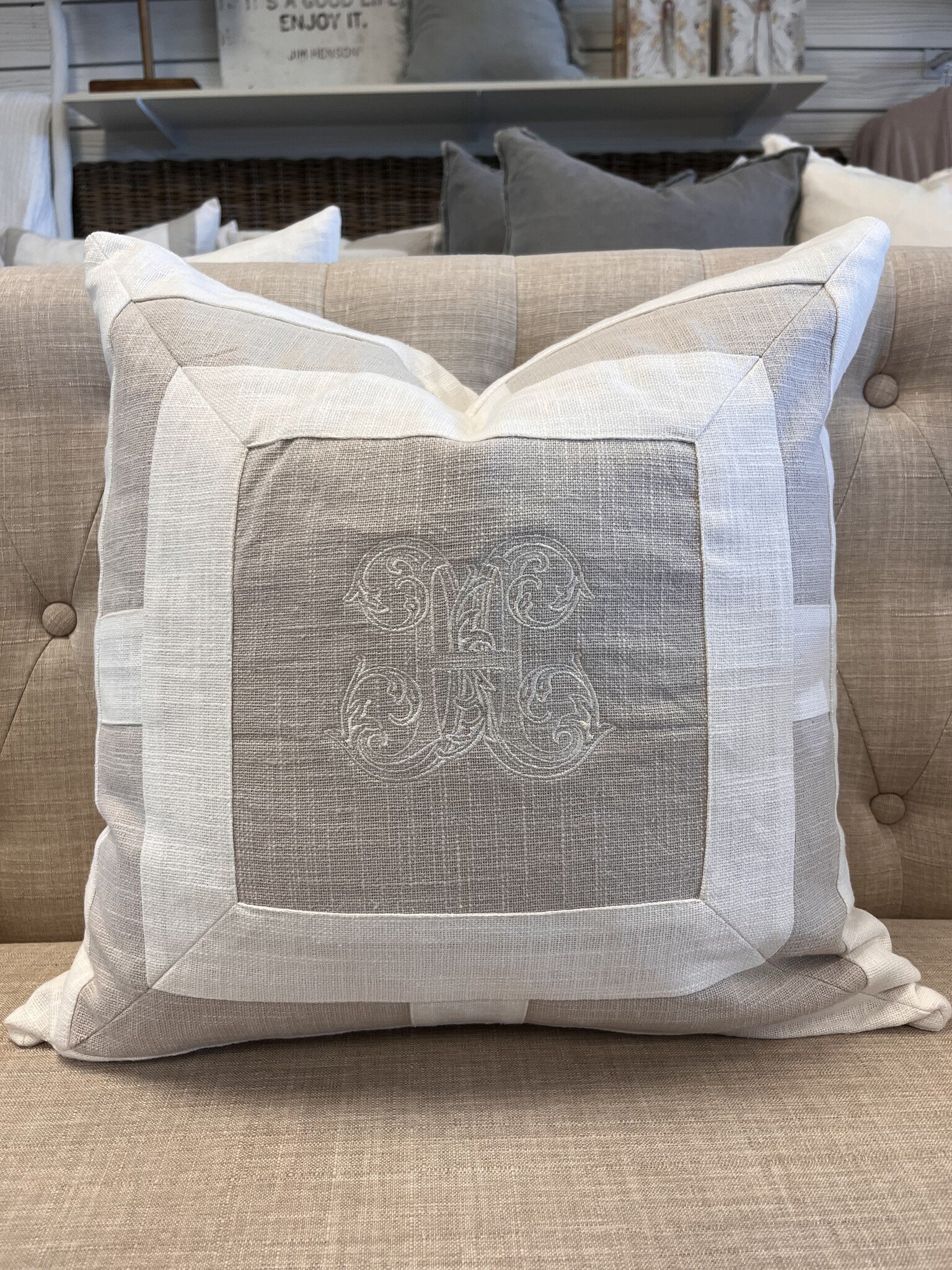 Four Square Geometric Throw Pillow