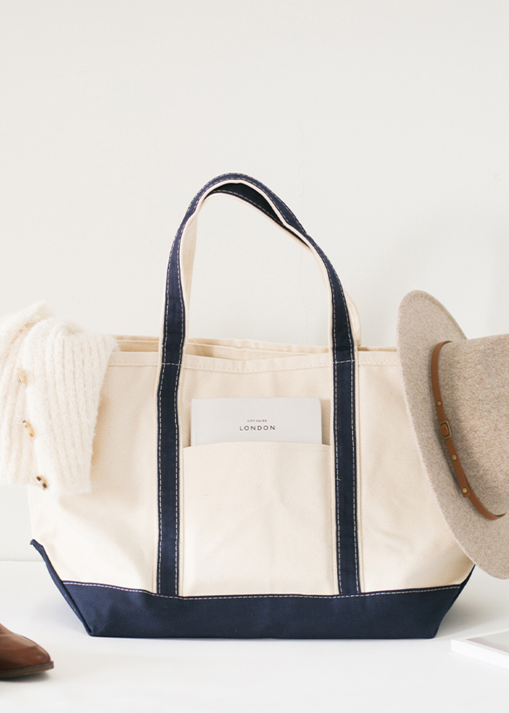 CB Station Large Classic Tote Available in 12 Trim Colors