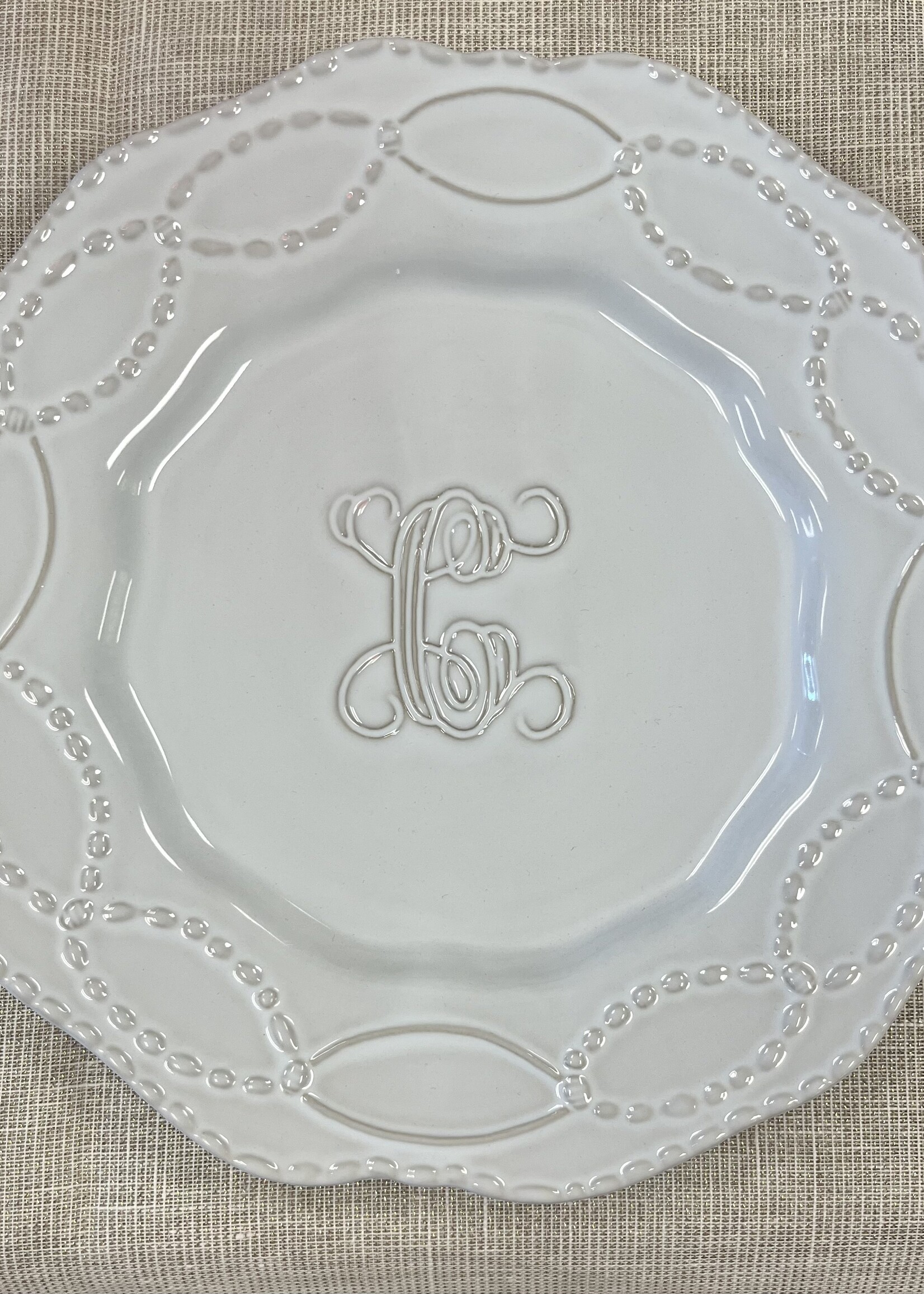 Skyros Skyros Designs Legado Initial Salad Plate - Set of 2 "C"