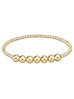 enewton Classic Gold Beaded Bliss 3mm Bead Bracelet - 6mm Gold