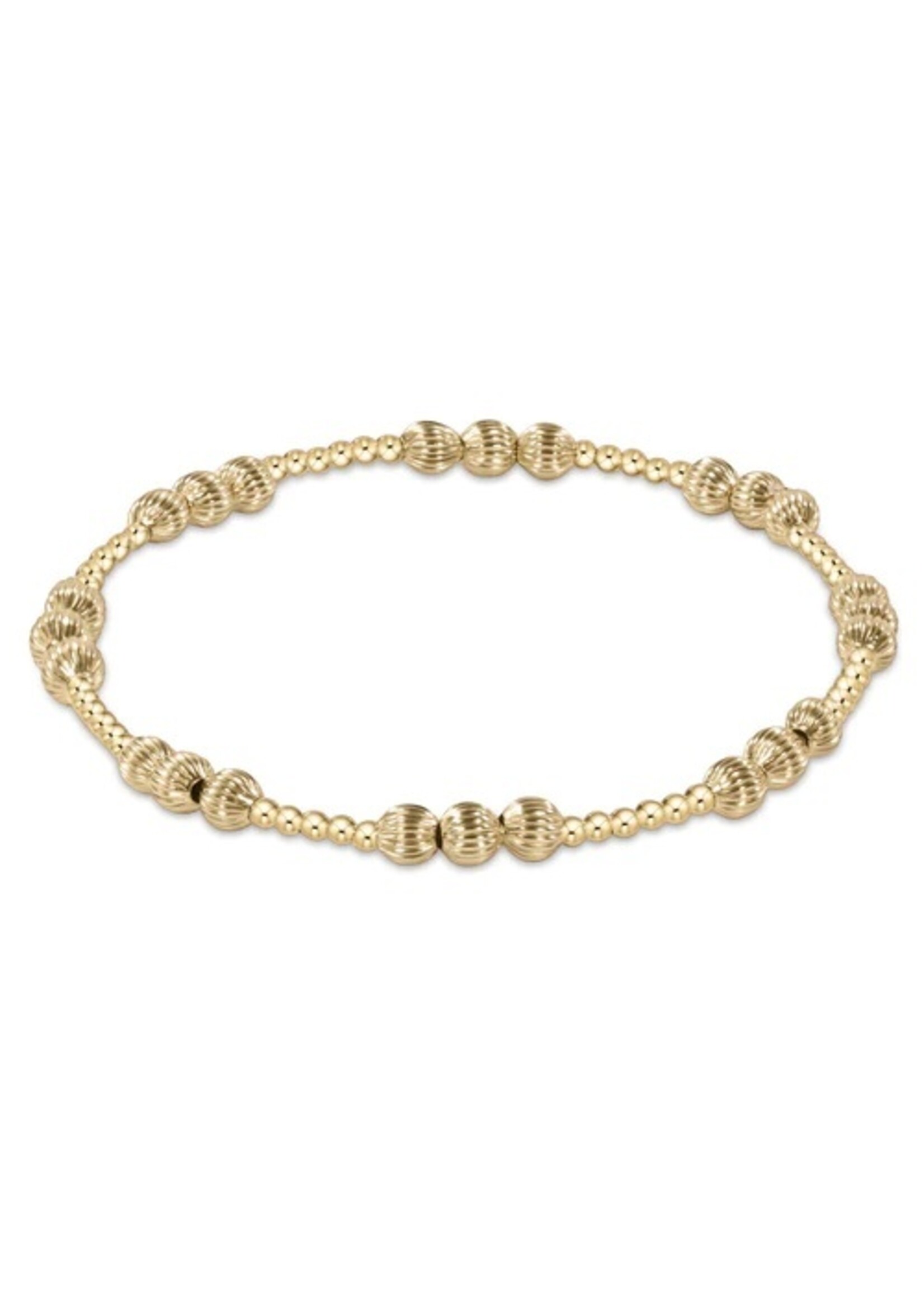 enewton Dignity Joy Pattern 4mm Bead Bracelet - Gold