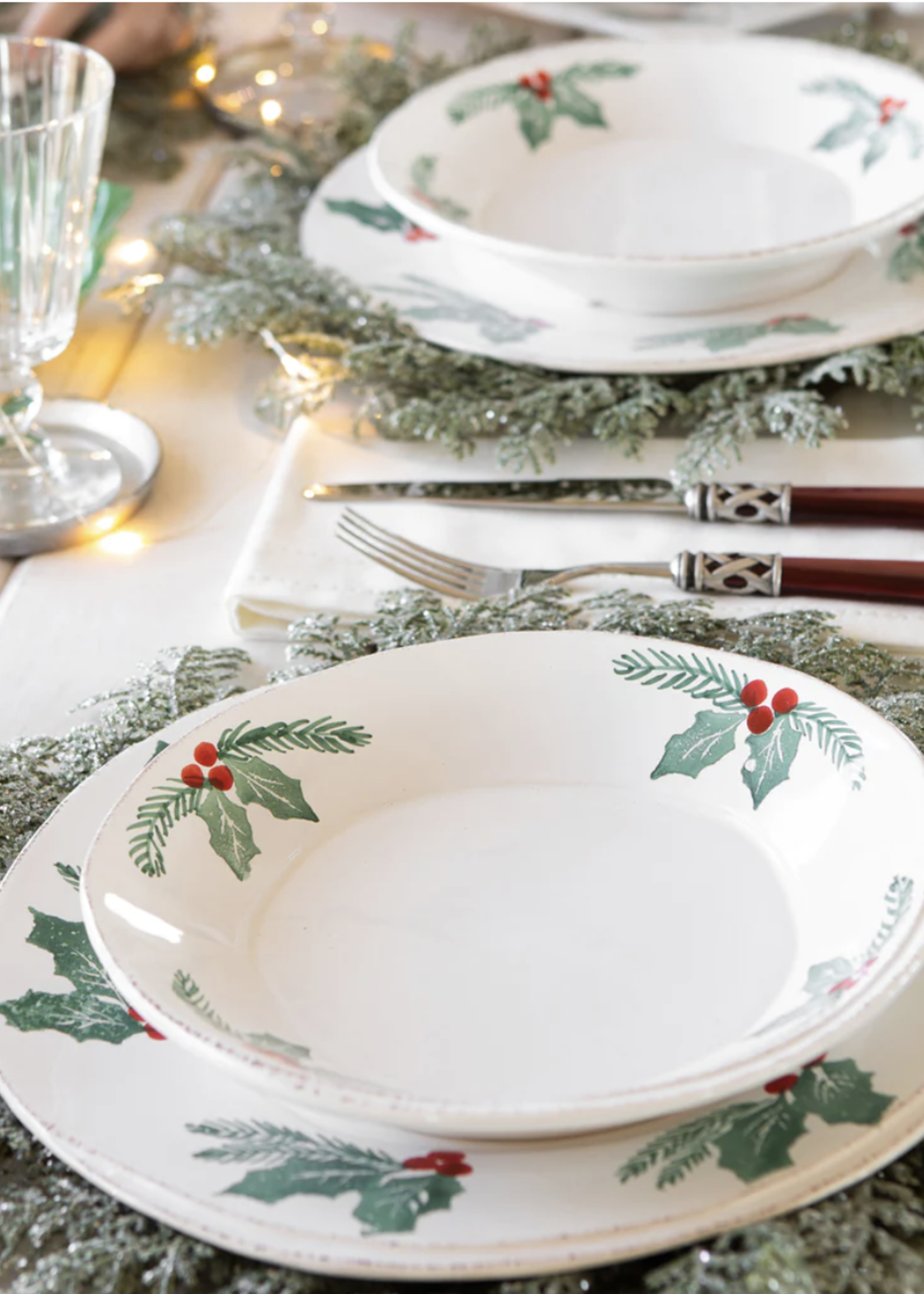 Vietri Lastra Evergreen Pasta Bowl