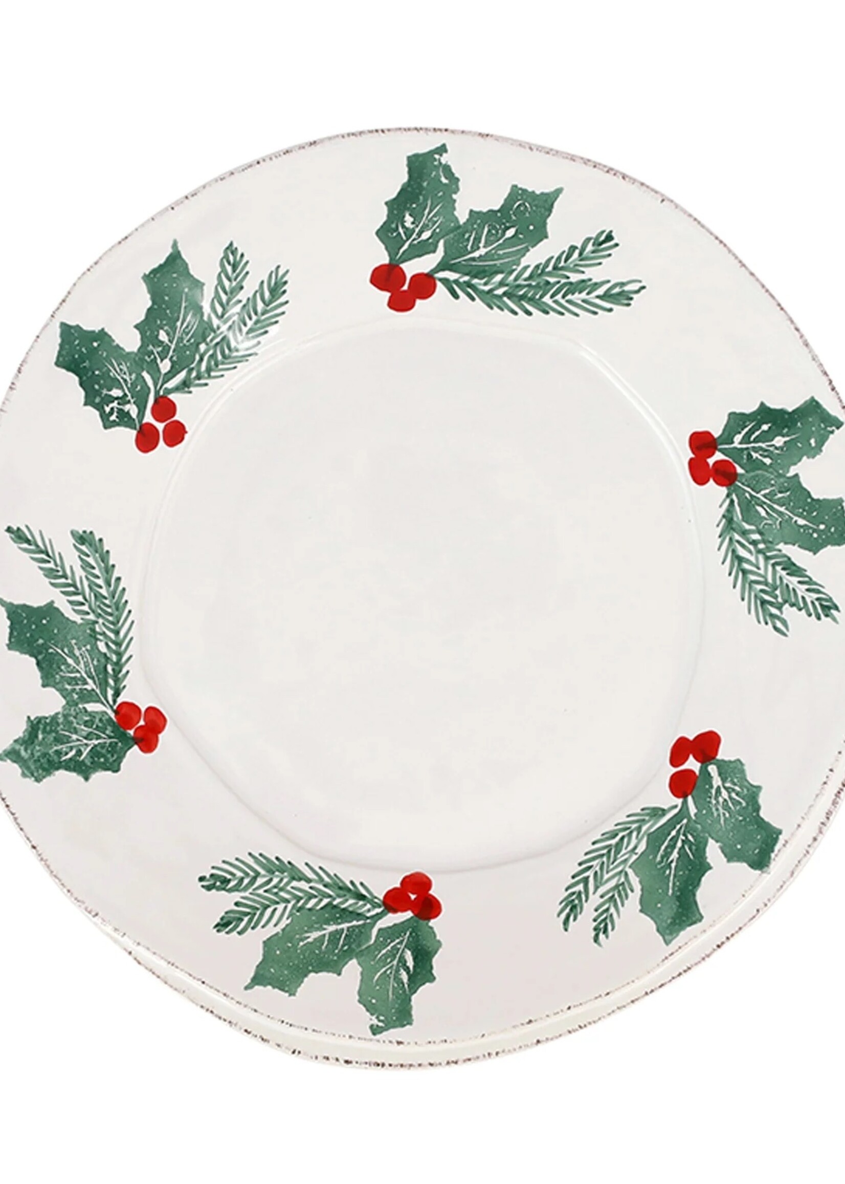 Vietri Lastra Evergreen European Dinner Plate