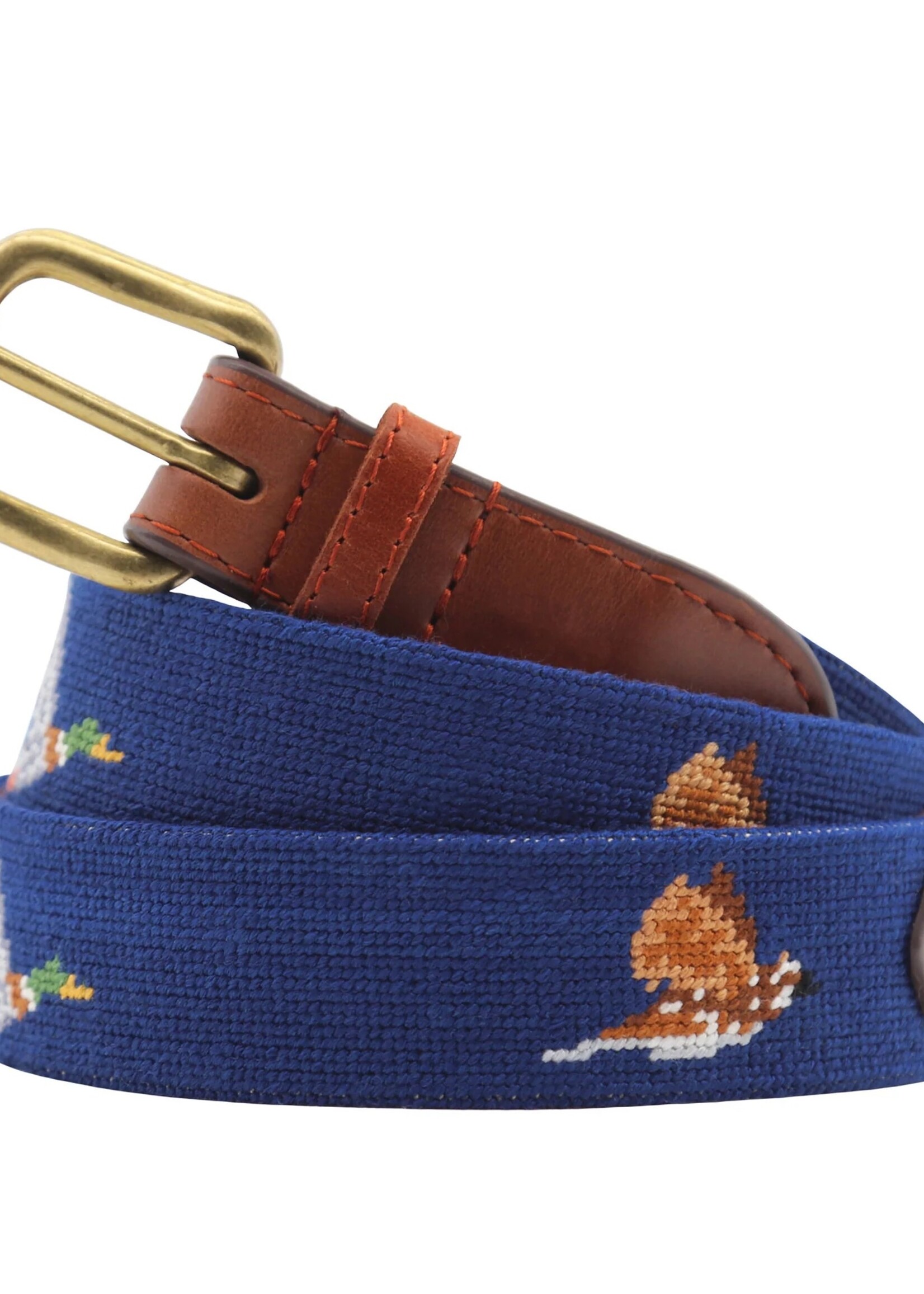 Smathers & Branson Needlepoint Belt Game Birds (Size 44)