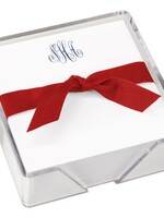 Embossed Graphics Delavan Monogram Memo Square - With Holder