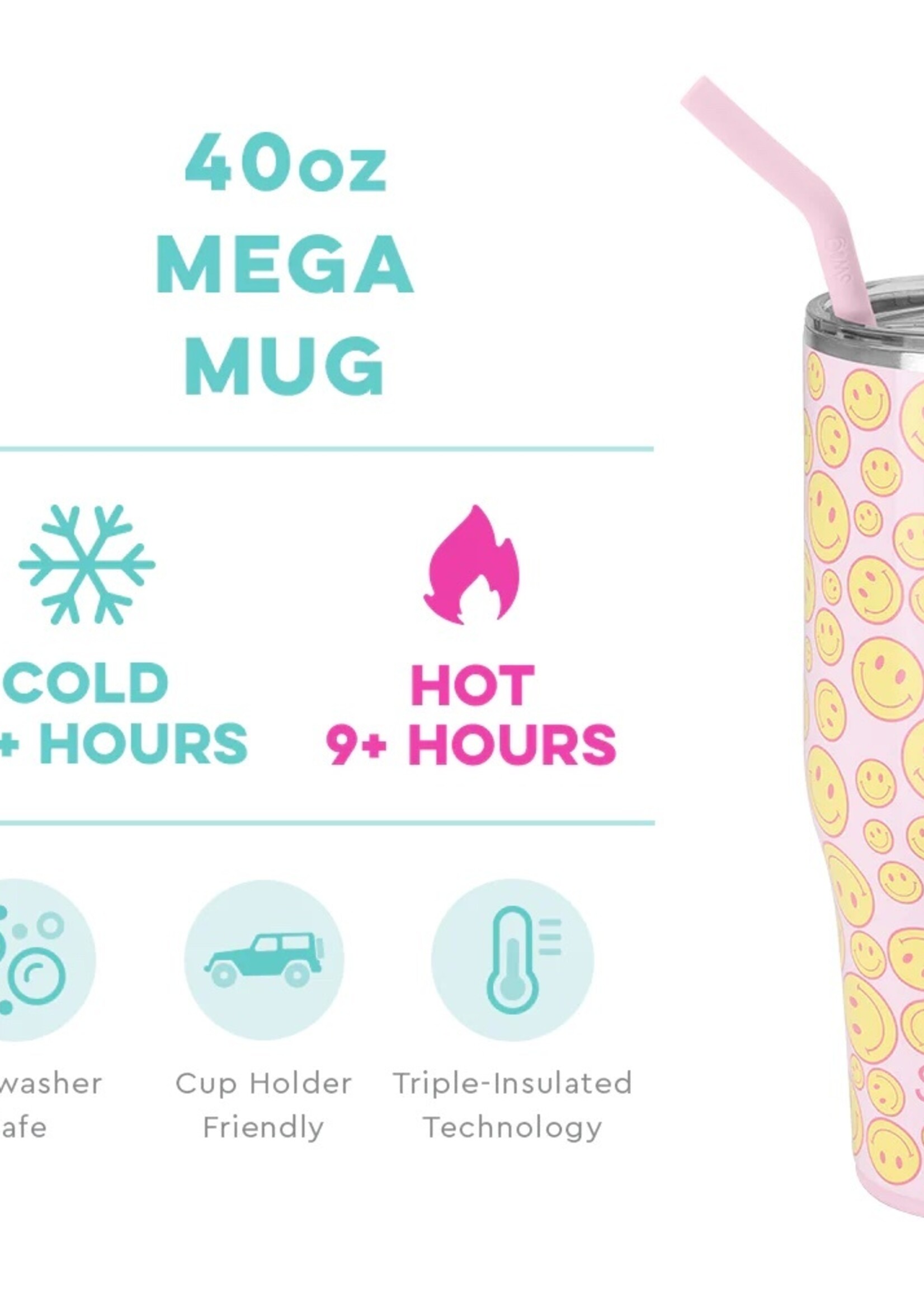 swig Swig Oh Happy Day Mega Mug (40 oz)