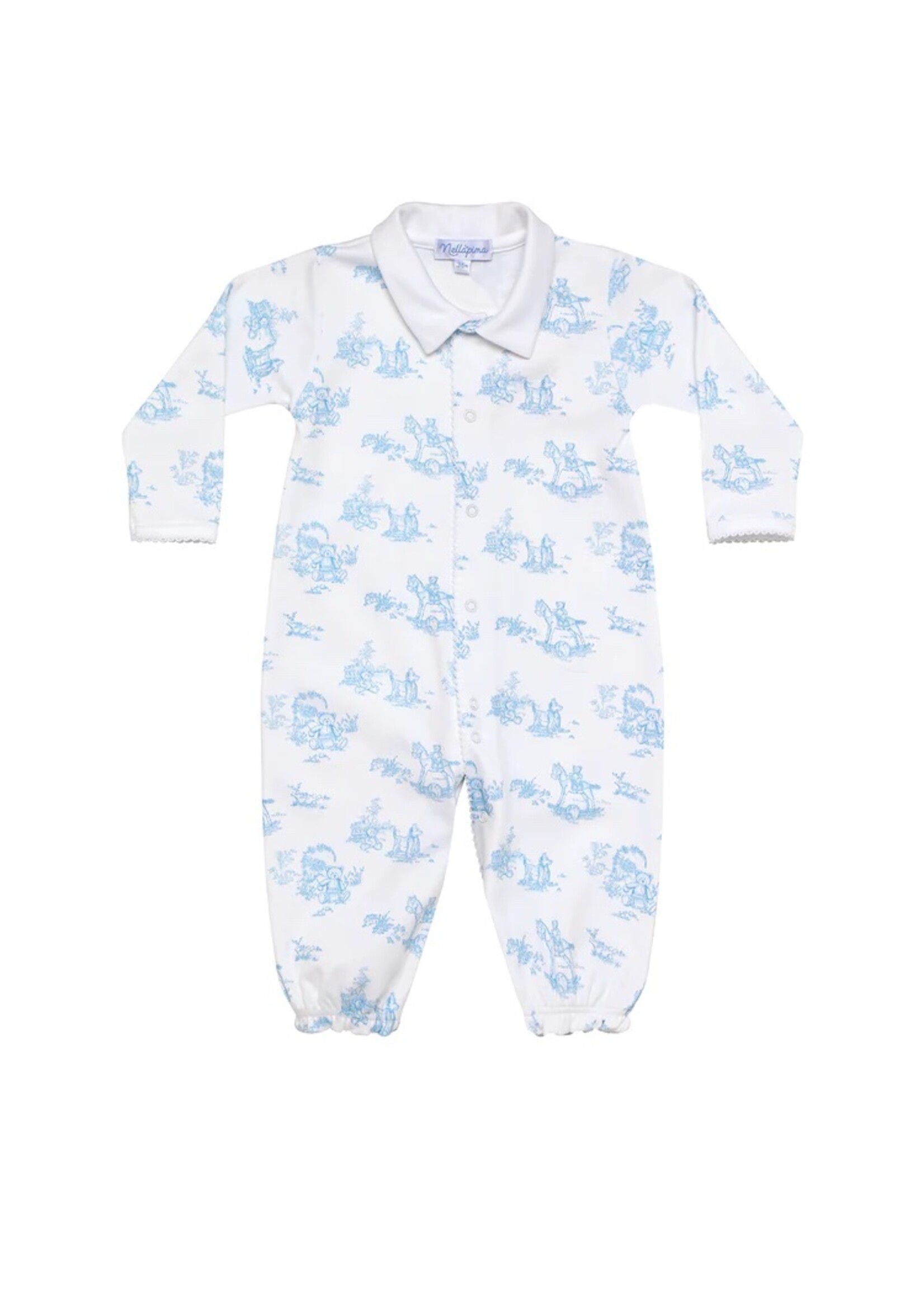 Nellapima Blue Toile Baby Converter Gown