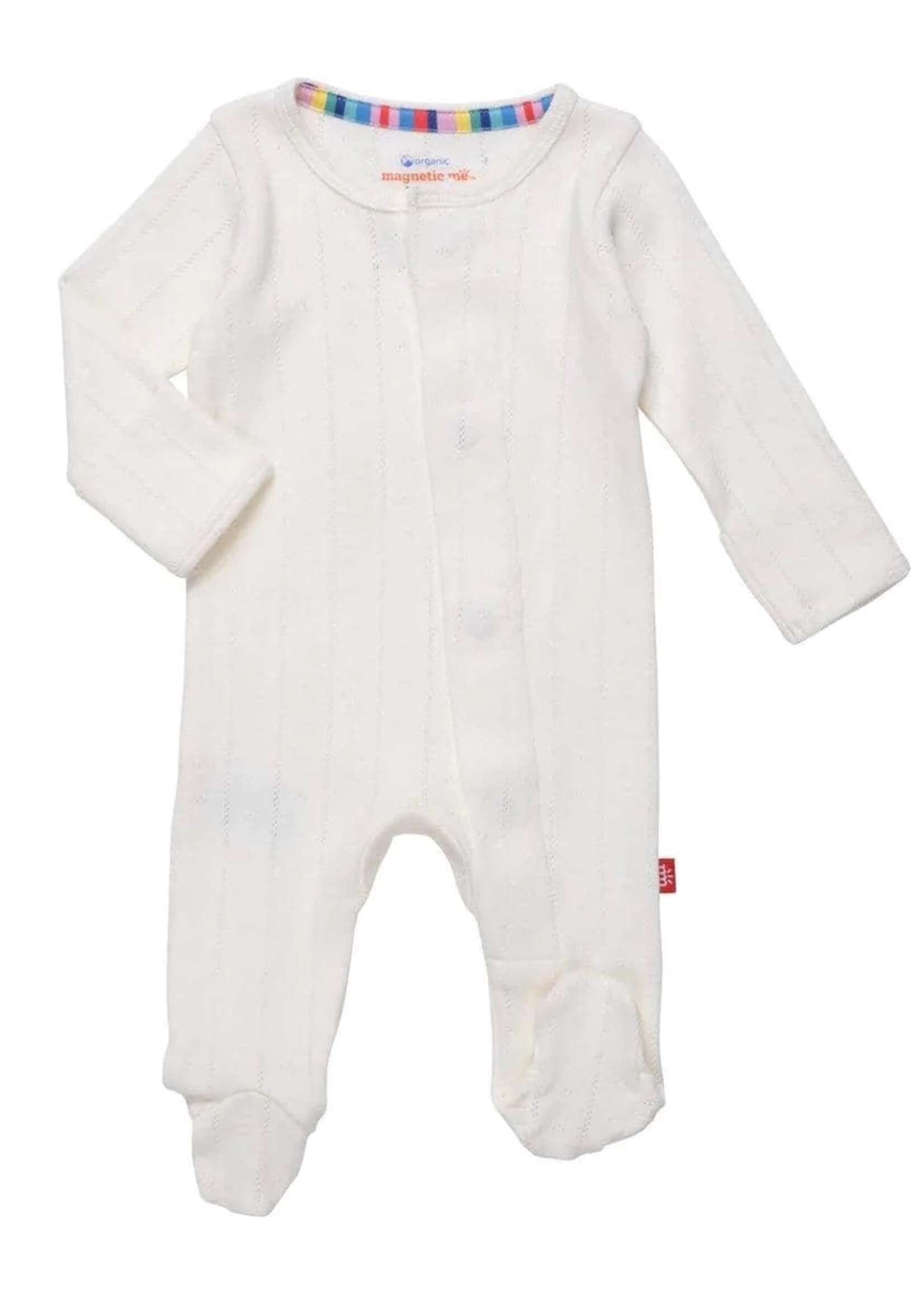 magnetic me Love Lines Tofu Pointelle Magnetic Footie