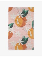 geometry Just Peach Tea Towel