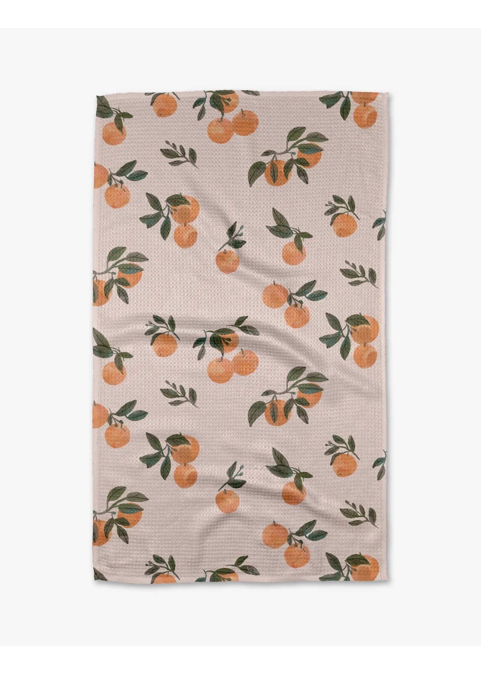geometry Pretty In Peach Tea Towel