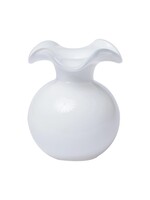 Vietri Hibiscus Glass White Bud Vase