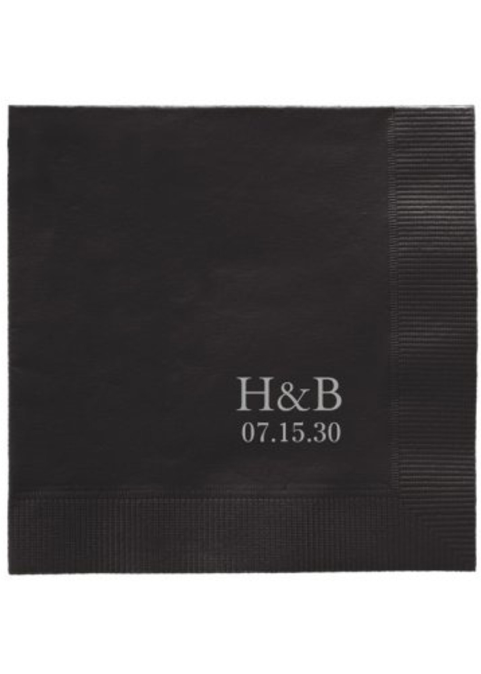 Embossed Graphics Monogram Cocktail  Napkin