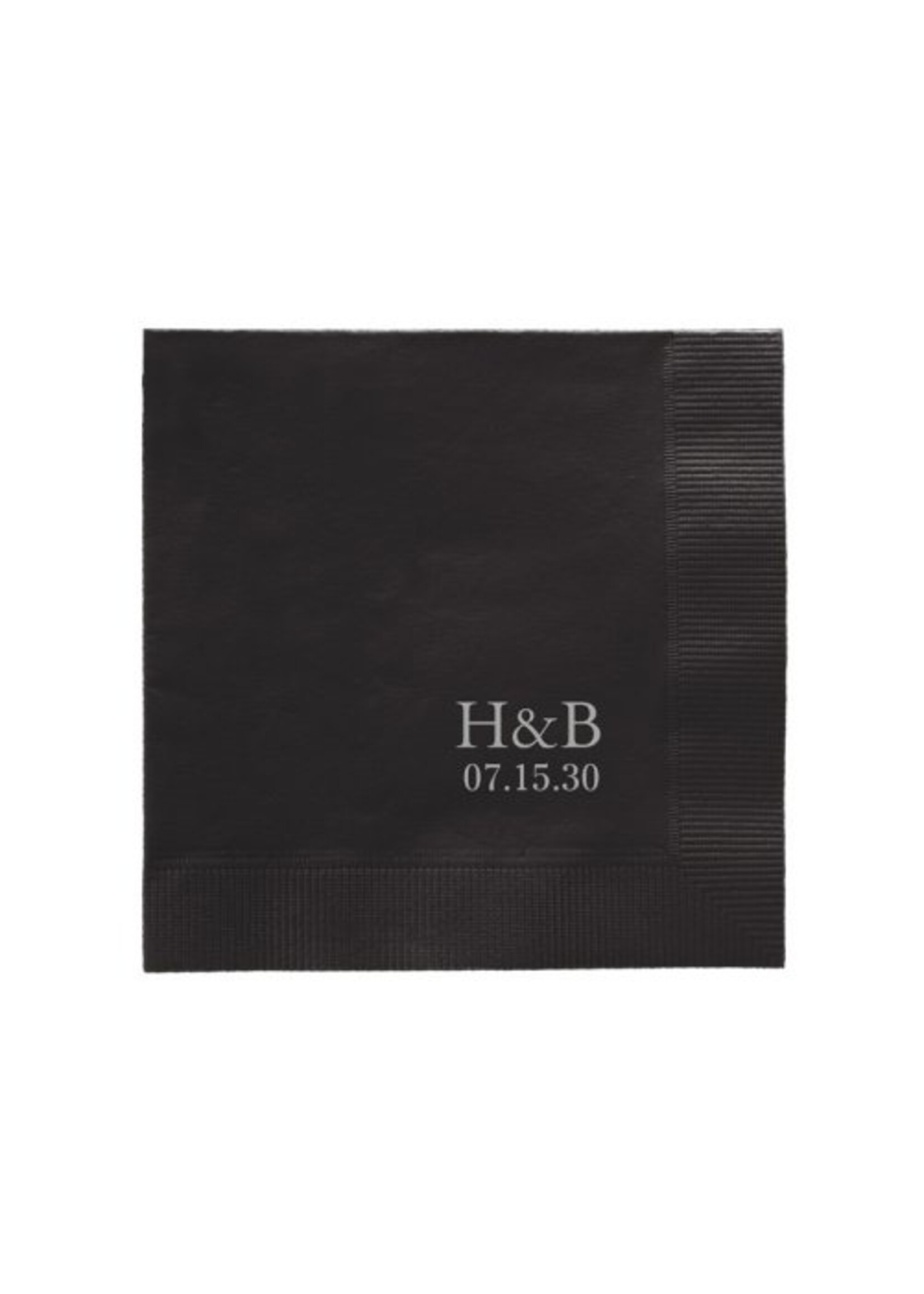 Embossed Graphics Monogram Cocktail  Napkin