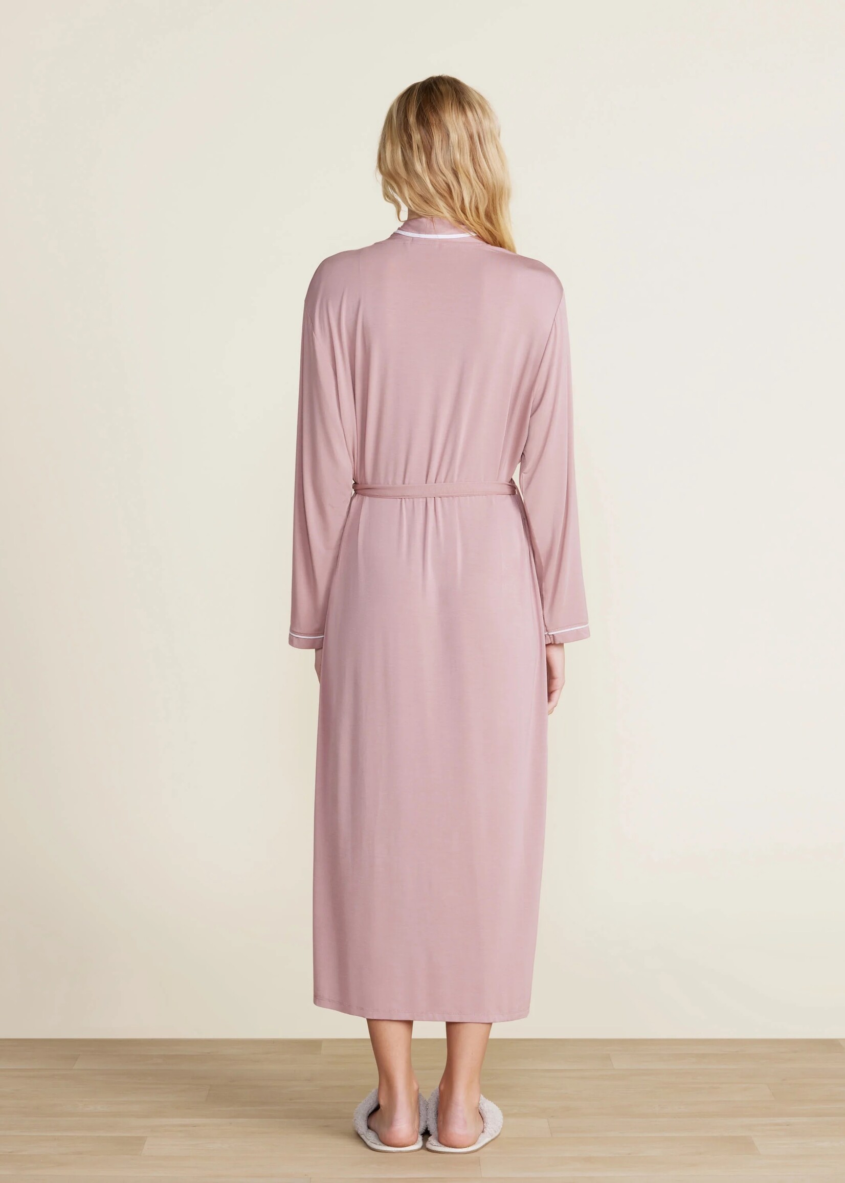 Barefoot Dreams Soft Jersey Piped Robe (available in 2 colors)