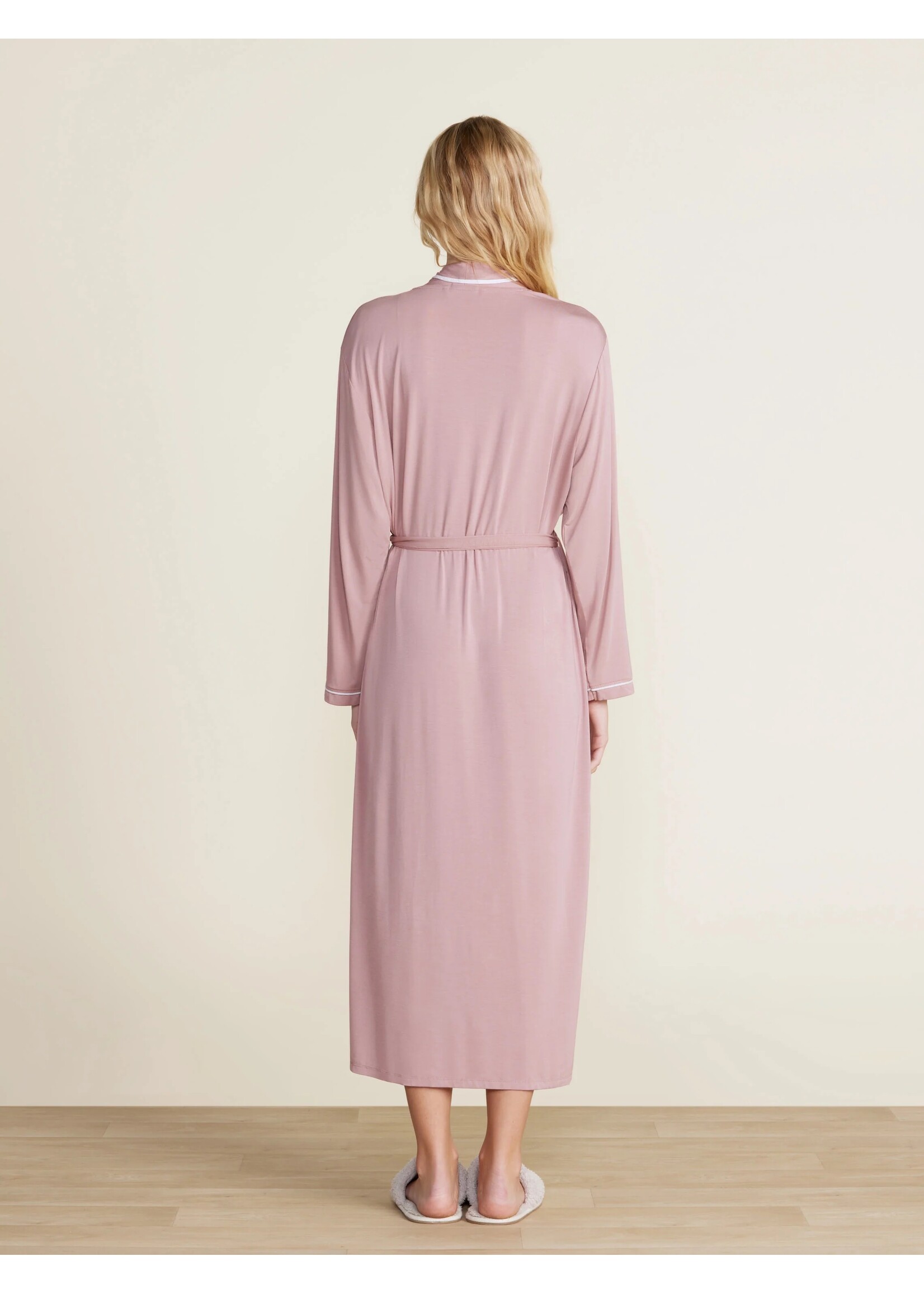 Barefoot Dreams Soft Jersey Piped Robe (available in 2 colors)