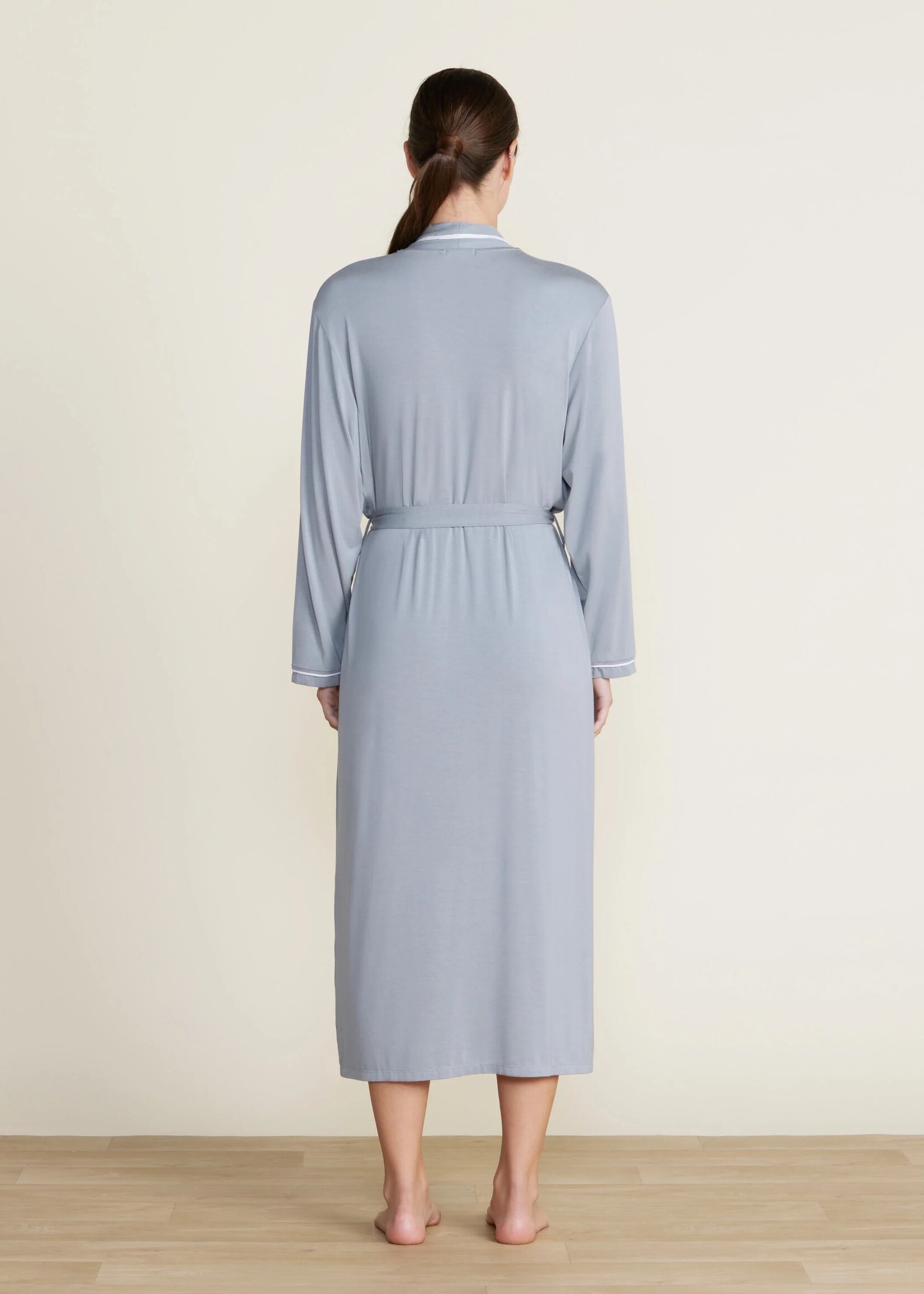 Barefoot Dreams Soft Jersey Piped Robe (available in 2 colors)