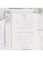 Letterpress Invitation 2 Piece Suite - A8