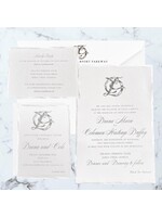 Thermography Torn Edge Invitation 5 Piece Suite