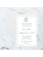 Thermography Invitation 2 Piece Suite