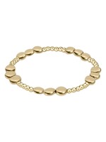 enewton Honesty Joy Pattern 6mm Bead bracelet - Gold