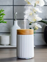 candle warmer Ultrasonic Essential Oil Diffuser Wood & Ceramic