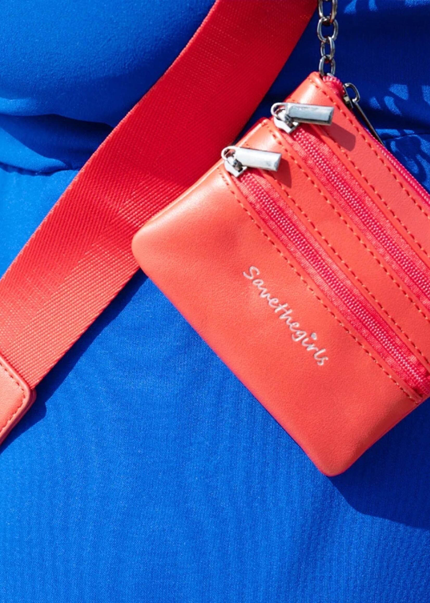 Save the Girls Clip & Go Strap with Pouch - Red