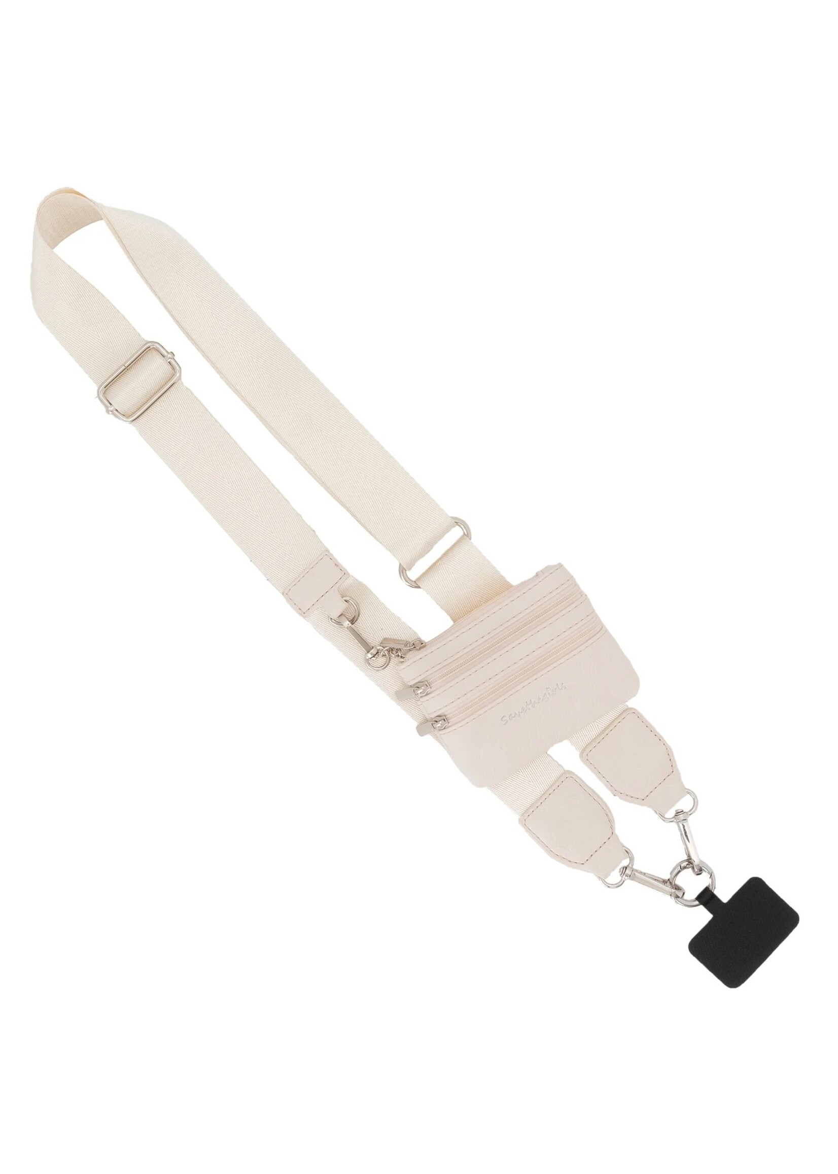 Save the Girls Clip & Go Strap with Pouch - Cream