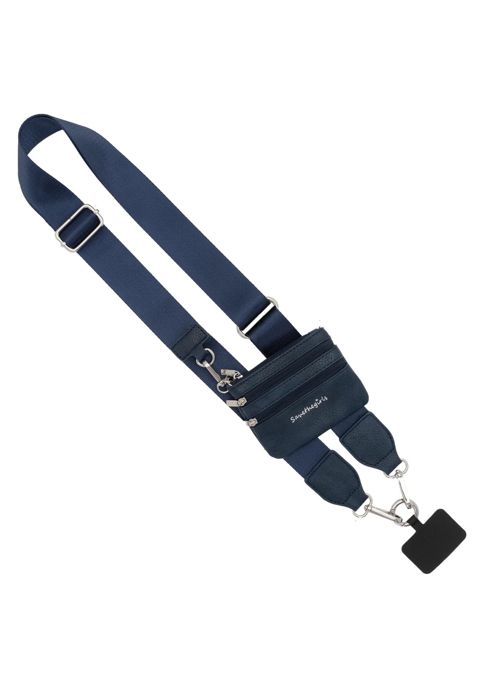 Save the Girls Clip & Go Strap with Pouch - Navy
