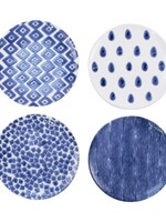 Vietri Santorini Assorted Salad Plates - Set of 4