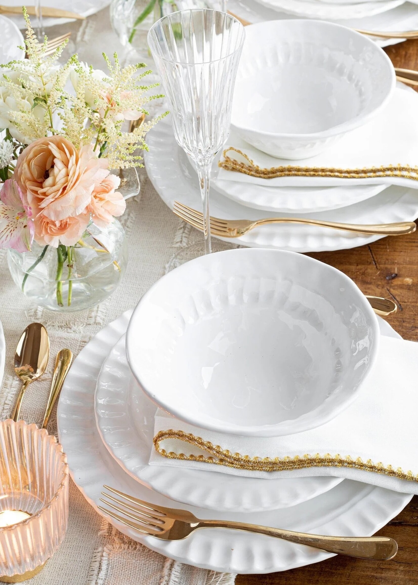 Vietri Pietra Serena Salad Plate