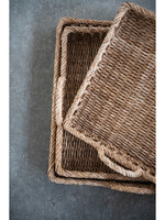 Creative Co-op 16 x 20 Hand Woven Rattan Tray w/Handles