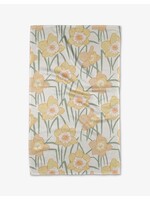 geometry Spring Daffodil Fields Tea Towel