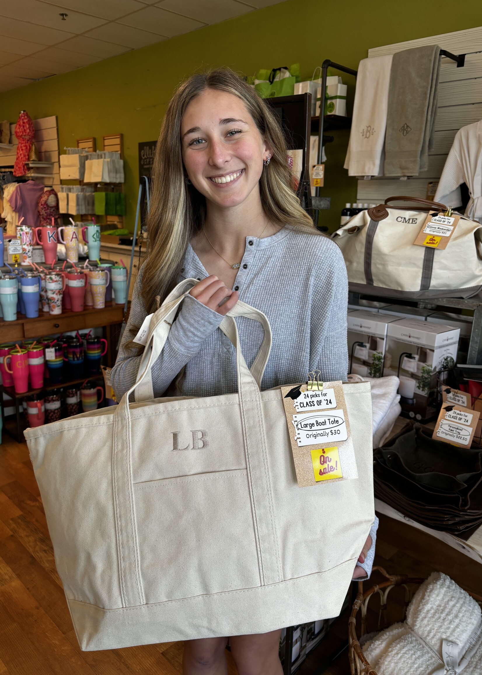 CB Station Large Classic Tote Natural