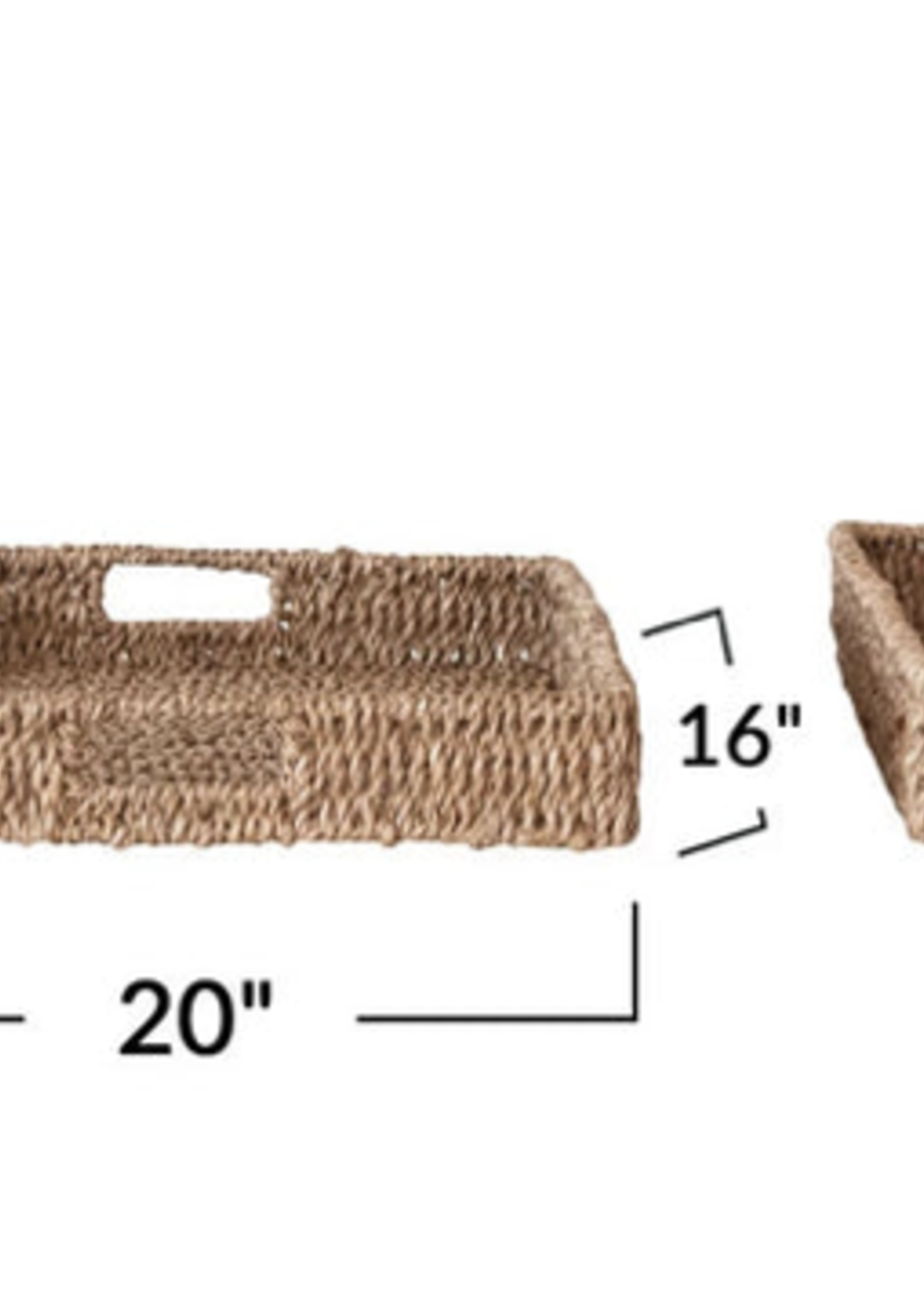 Creative Co-op 20" Bankuan Hand Woven Tray